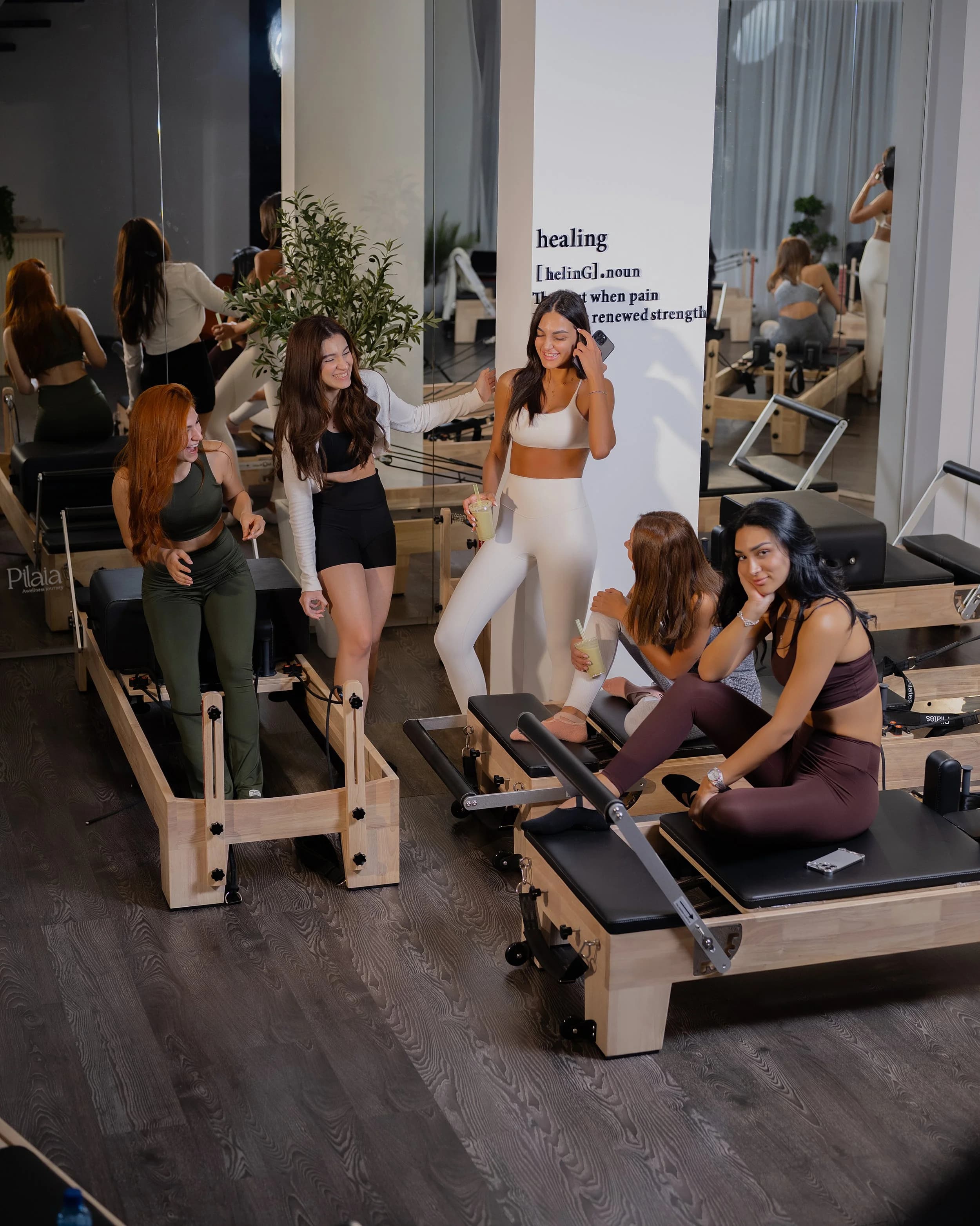 Reformer Pilates class at Pilaia studio in Zouk Mikael, Lebanon